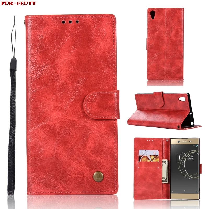 

Flip Case for Sony Xperia XA1 Dual G3116 G3112 G3121 Luxury Retro Style Phone Leather Cover for Sony Xperia XA 1 G 3116 3121 Bag