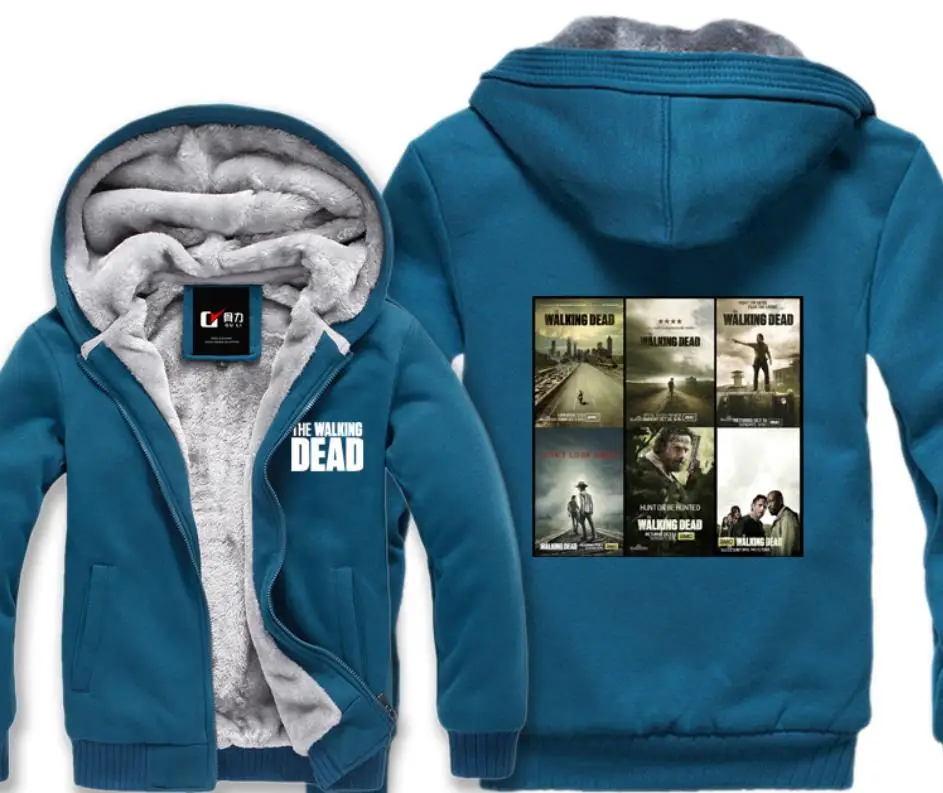 The Walking Dead Daryl Dixon Sweat à capuche épaissir Fleece Manteau Hiver Chaud Veste Tops The Walking Dead Daryl Dixon Sweat à capuche épaissir Fleece Manteau Hiver Chaud Veste Tops
