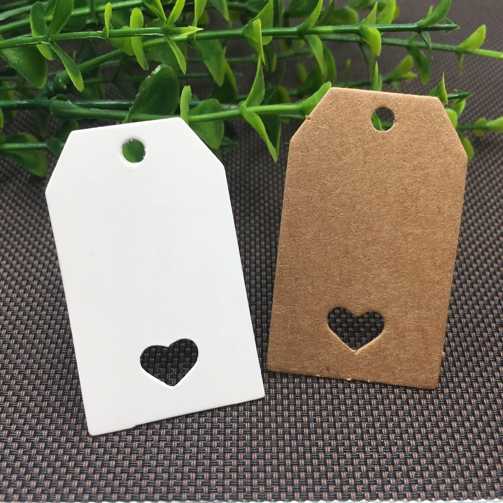300pcs/lot Kraft Paper Wedding Party Favors Gift Tags Handmade Produce Note Packaging Labels Jewelry/ Cake Price Hang | Украшения и