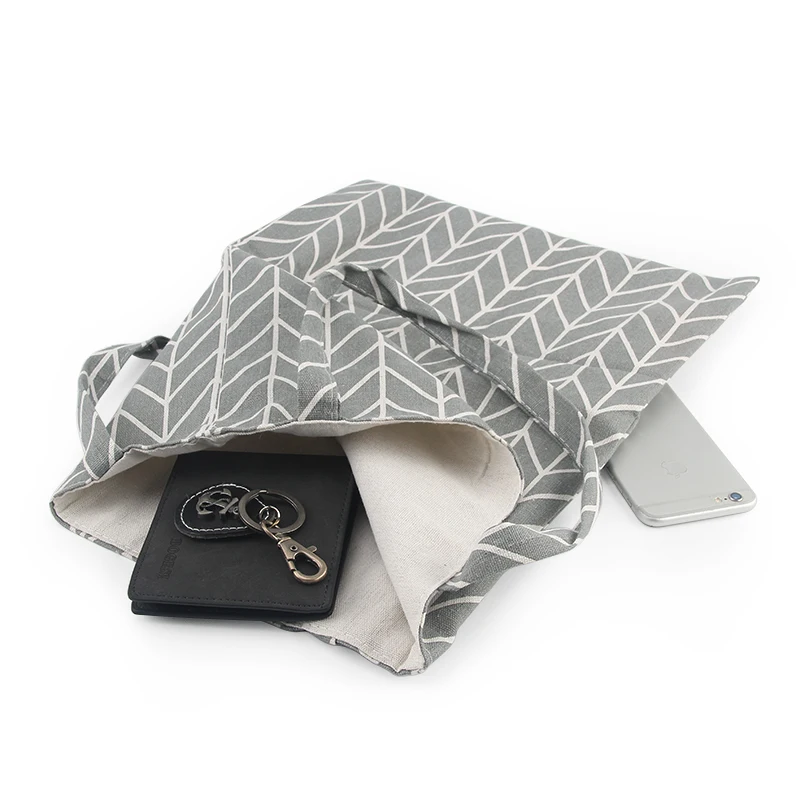 

Canvas Tote Bag Eco Reusable Shopping Bag Large Capacity Plaid Canvas Shopping shopper Bags for Women Female