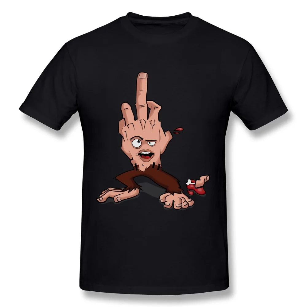 Top Rated O-Neck T-Shirt Men Show me your Finger Design T Shirts short sleeve | Мужская одежда