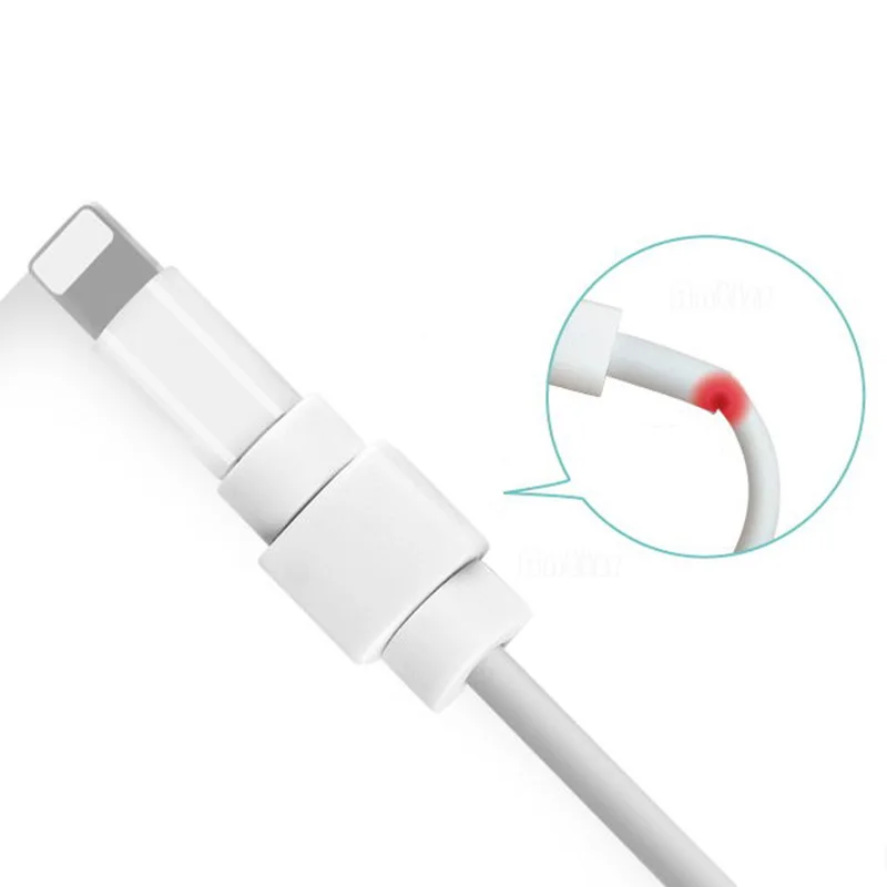Силиконовый usb кабель для защиты наушников провода шнура защитный чехол зарядки