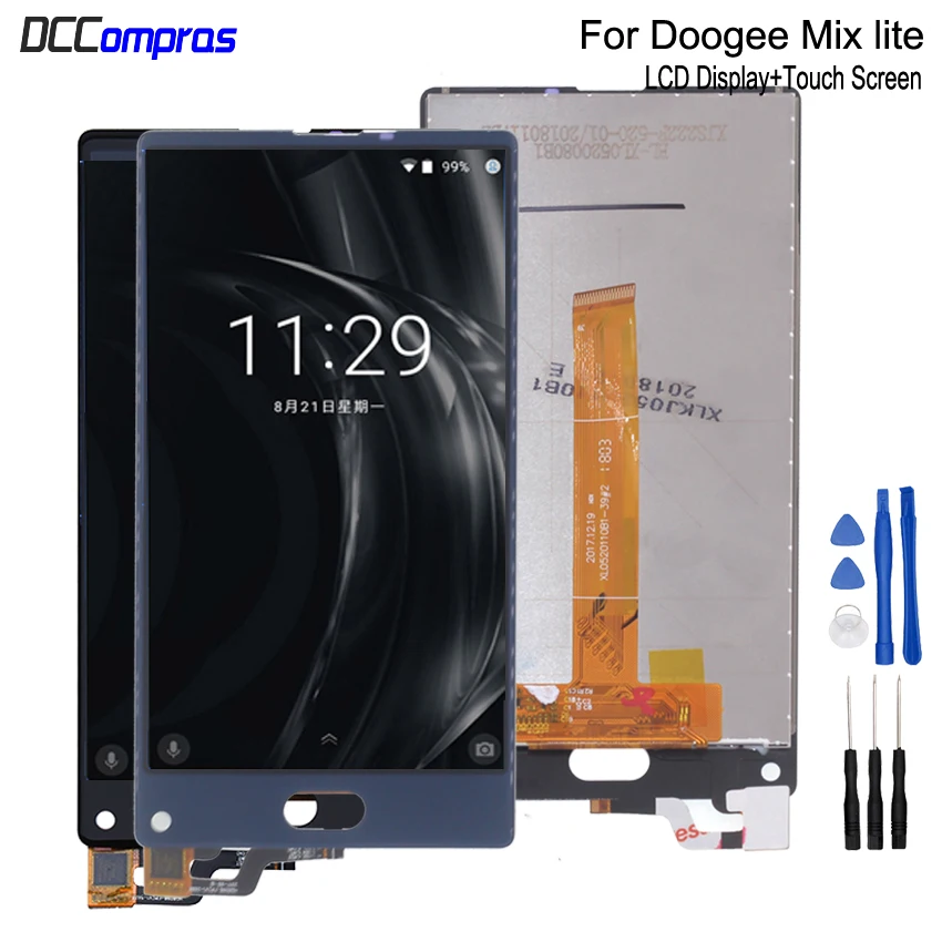 

Original For Doogee Mix lite LCD Display Touch Screen Digitizer Assembly For Doogee Mix lite Phone Parts Screen LCD Free Tools