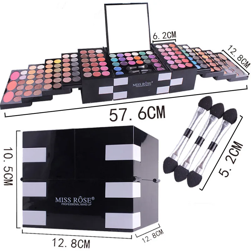 Paleta de Sombra Ilumine à Prova Água de Longa Miss Rose Cores Matte Glitter Shimmer Sombra d' Duração Maquiagem Luminosa 2020 142 6 Prova D' Água de Longa Duração Maquiagem Luminosa