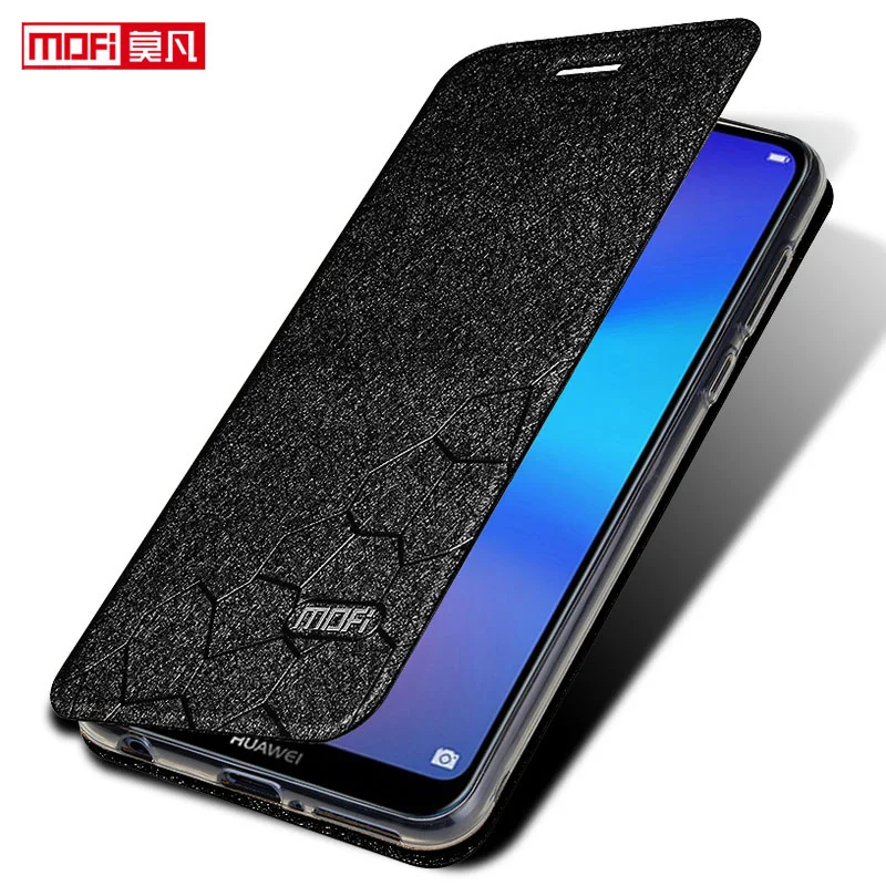 Флип чехол для huawei nova 3e кожаный книжка из искусственной кожи Mofi роскошный мягкий