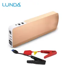 LUNDAHigh potencia real 18000 mah salto de arranque de Arranque de Emergencia 12 V, puede comenzar 5.0 Motor Diesel, Multi-Función de Cargador de Batería Del USB