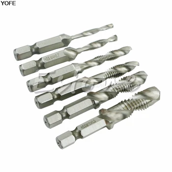 

High Speed 6Pcs M3-M10 HSS Machine Screw Thread Metric Plug Hand Tap Drill Bits