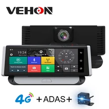 Vehon 4 г ADAS Видеорегистраторы для автомобилей Камера GPS 7.84 «Android 5.1 dashcam регистратор Full HD 1080 P видео Регистраторы Двойной объектив DVRs GPS навигации