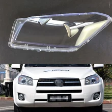 Для Toyota Rav4 2009 2010 2011 2012 прозрачный автомобильный налобный фонарь с прозрачными линзами, передняя Автомобильная крышка