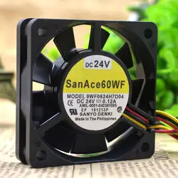 SSEA новинка, оптовая продажа вентилятор охлаждения для Fanuc SANYO 9WF0624H7D04 A90L-0001-0423 #10 24 В 0.12A 6015 6 см вентилятор охлаждения 60*60*15 мм