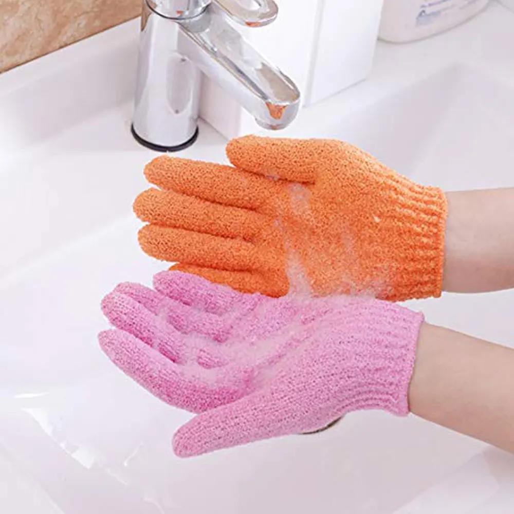 Пять пальцев банное полотенце для взрослых отшелушивающие перчатки для ванны душ перчатки для мытья тела мытье кожи спа-ванна потертости перчатки