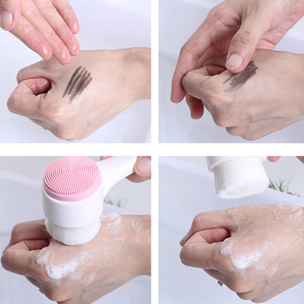 

Face Toothbrush Makeup Face Nose Blackhead Cleaning Powder Concealer Cosmetic Mini Brush pincel maquillaje