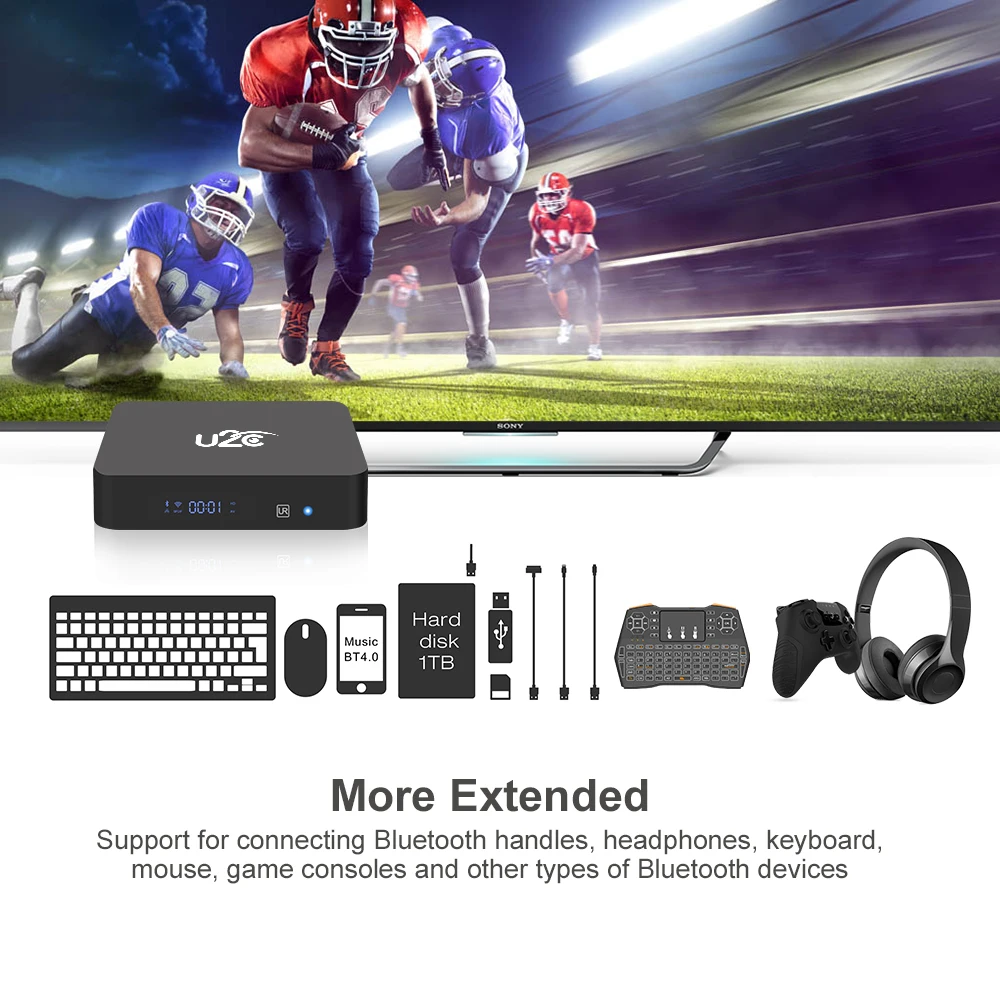 U2C X Super Smart TV Box HDMI HD TV Digital Terrestrial Receiver Set-top Boxes 3G + 32G Android 7.1 box