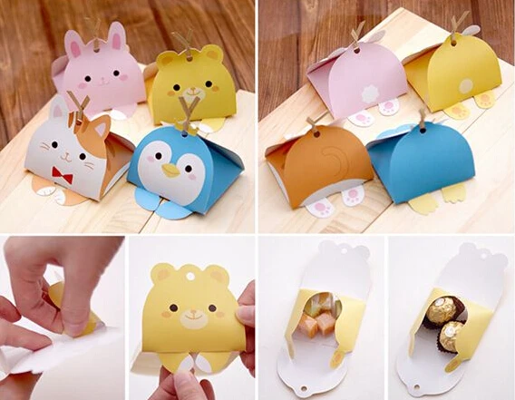 20pcs-Cute-Animal-Modeling-Bear-Cat-Ribbit-Penguin-Candy-Cookies-Chocolatebox-for-Baby-Shower-Children-Birthday-1