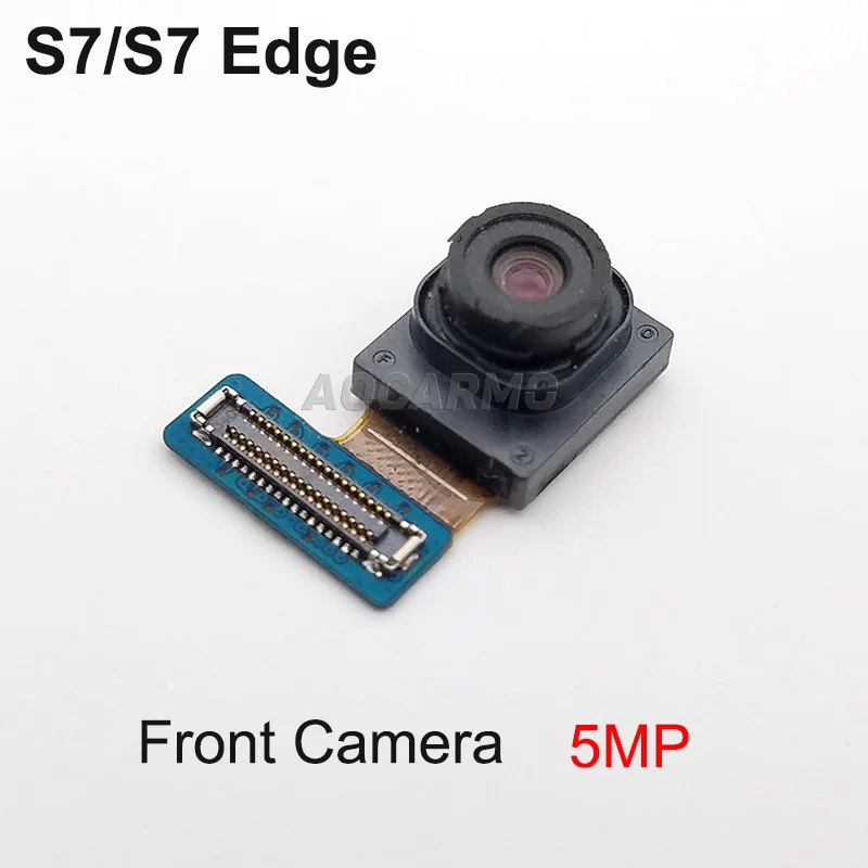 Aocarmo для samsung Galaxy S7 G930F/S7 Edge G935F передняя сторона Задняя Основная камера Замена модуля - Цвет: Front Camera