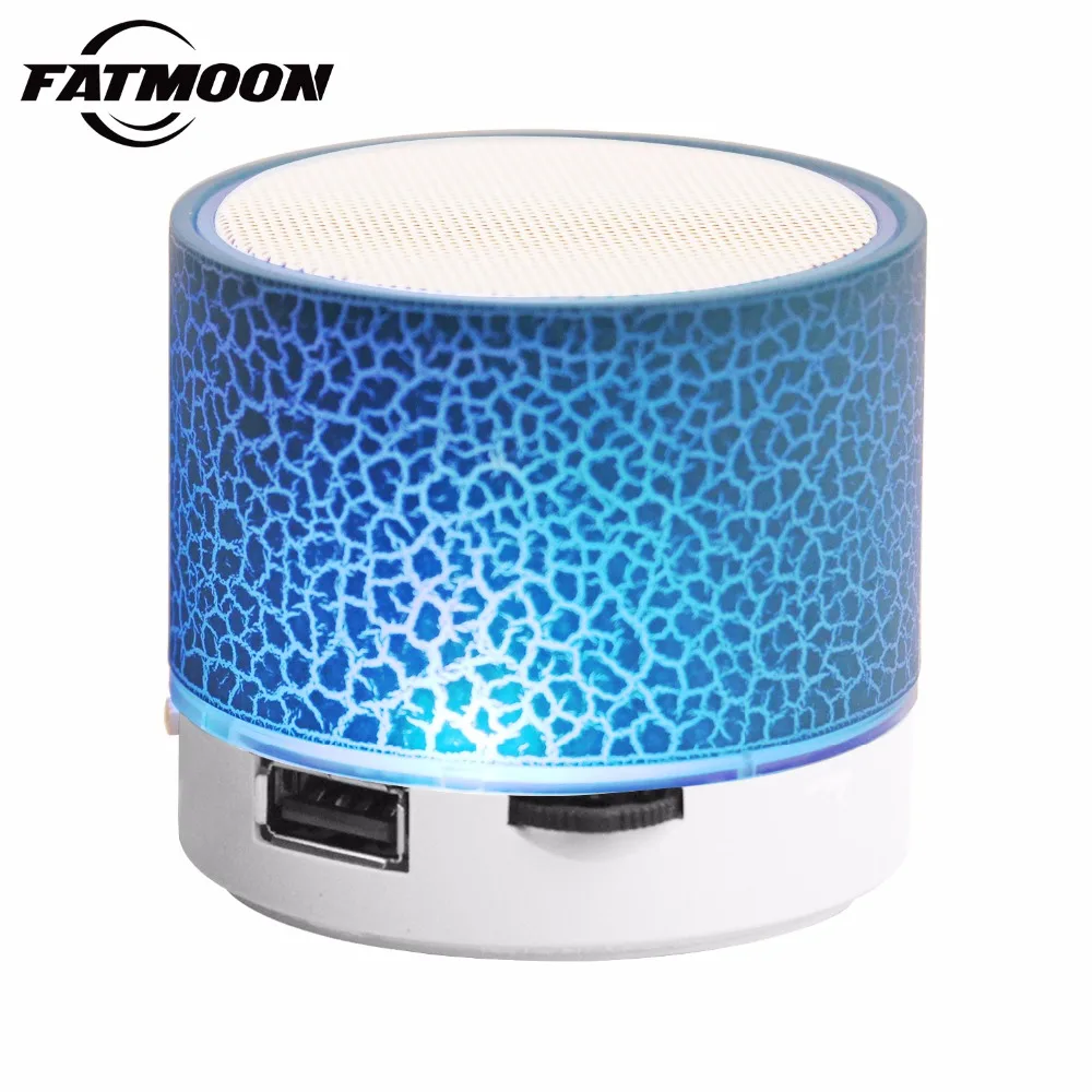 FATMOON Portable Mini Bluetooth Speaker Wireless Speakers Soundbar LED USB Handsfree Mp3 Player For xiaomi iphone samsung phone |