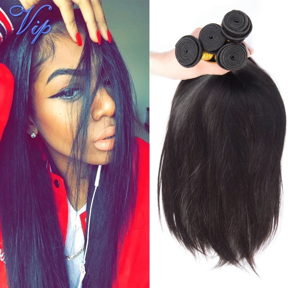 Unprocessed virgin Brazilian hair bundles 3pcs/lot Cheap Brazilian straight virgin hair 100% human hair weave natural color 1b