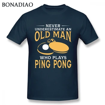 

Never Underestimate An Old Man Who Plays Ping Pong T Shirt Man Geek Tee Shirt 100% Cotton Tees