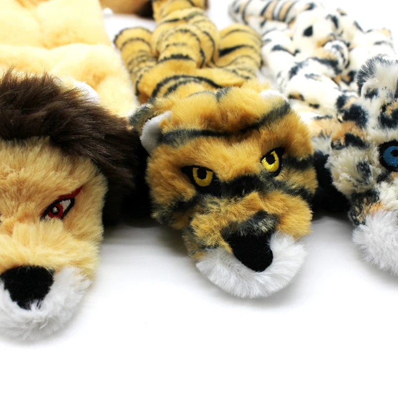 Милый тигр, леопард, Лев, животные, жевательная пищалка, собака, зубы, игрушка, мягкая игрушка для собак, устойчивая к укусам игрушка