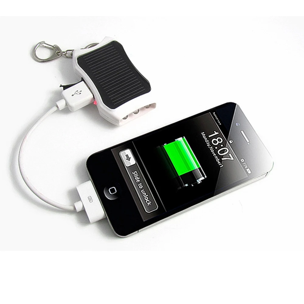 bilder für 1200 mAh Solar Keychain Bewegliche Solaraufladeeinheit Backup Externen Akku Solar Power Bank Für iPhone Handys bilder für 1200 mAh Solar Keychain Bewegliche Solaraufladeeinheit Backup Externen Akku Solar Power Bank Für iPhone Handys