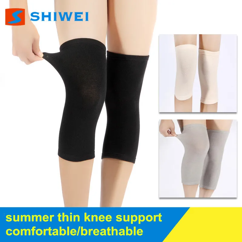 1 pair women summer thin knee support sports warmers knee sleeve high