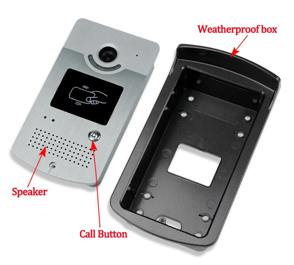 Acesso RFID Telefone Video Da Porta Intercom