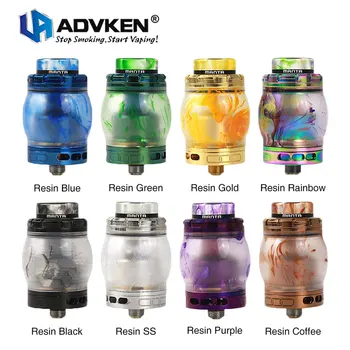 

Original Advken Manta RTA 4.5ml Resin Version 24mm Diameter with Tri-hole Bottom Airflow System Top Refill Design VS Manta Tank
