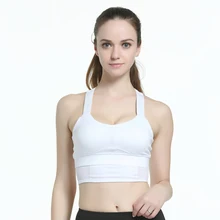Спортивный бюстгальтер с бретельками для девочек, летние популярные модели, простое нижнее белье для йоги