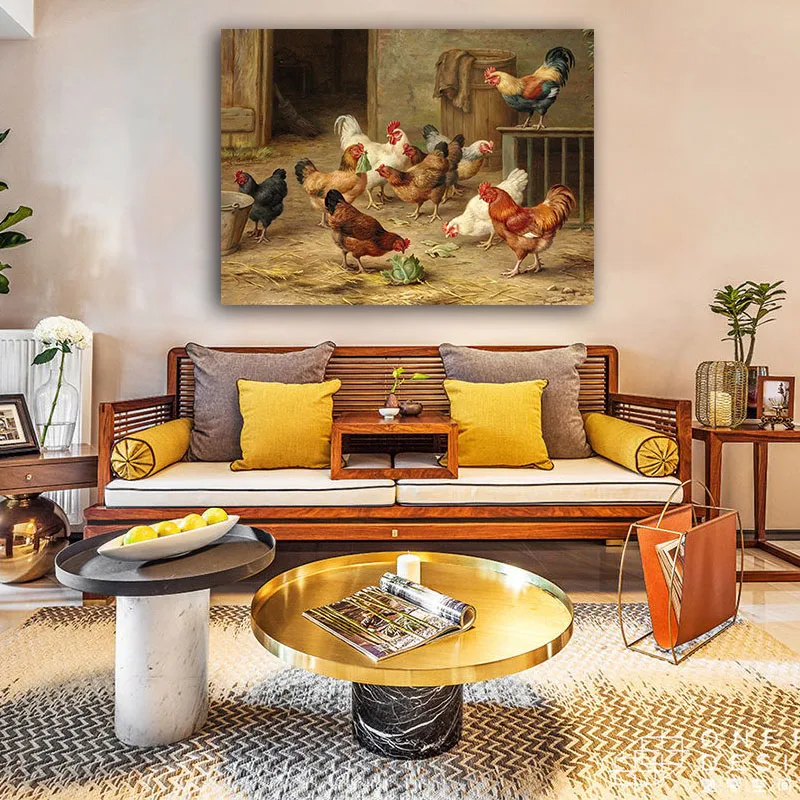 

DIY colorings pictures by numbers with chickens picture drawing painting by numbers framed Home