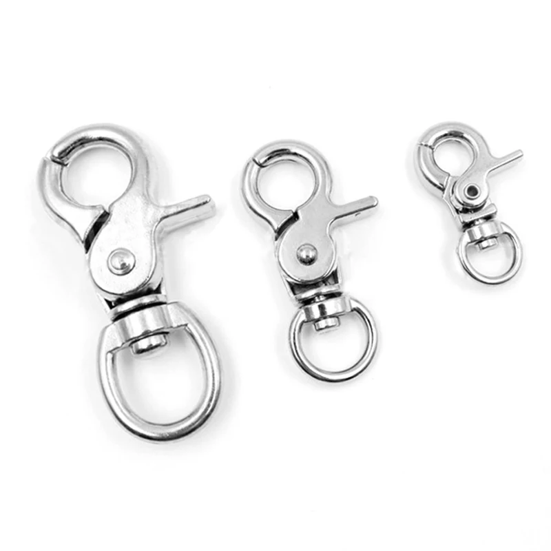 5Pcs Multi purpose Zinc alloy Swivel Eye Spring Snap Hook for Men