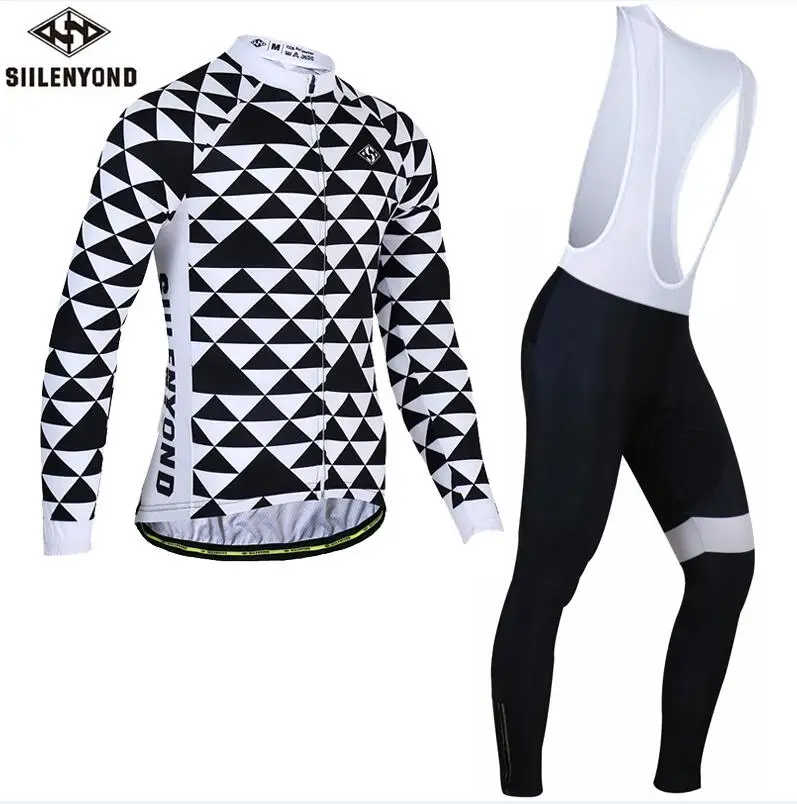 SIILENYOND велосипедная майка, велосипедные штаны, ropa ciclismo, набор для мужчин, зимний термальный флис, roupa, велосипедная одежда - Цвет: CBJ-BT-S2301