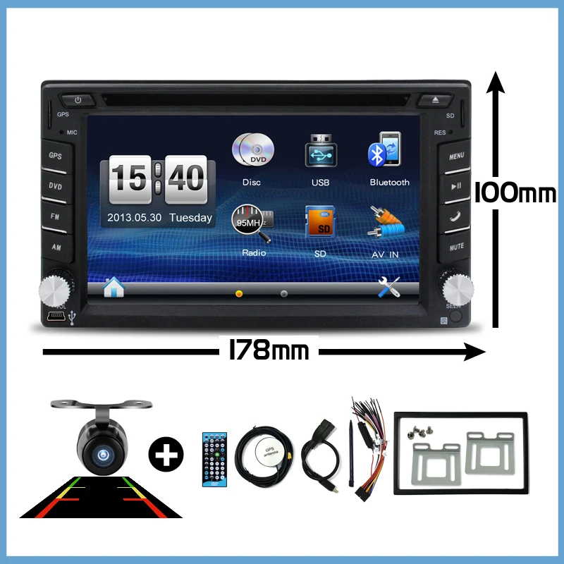 Discount 100% New universal Car Radio Double 2 din Car DVD Player GPS Navigation In dash Car PC Stereo video+Free Map+Free Camera 0 Discount 100% New universal Car Radio Double 2 din Car DVD Player GPS Navigation In dash Car PC Stereo video+Free Map+Free Camera 0