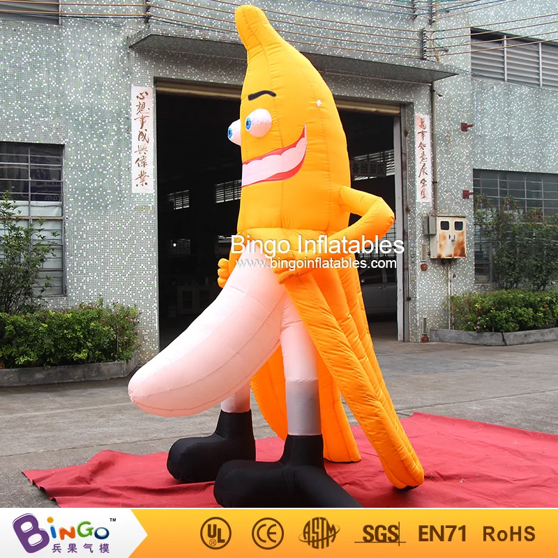 Горячая распродажа 3 м высокая гигантская надувная Банановая модель для карнавала украшения забавные стоящий воздушный шар банана для парка развлечений