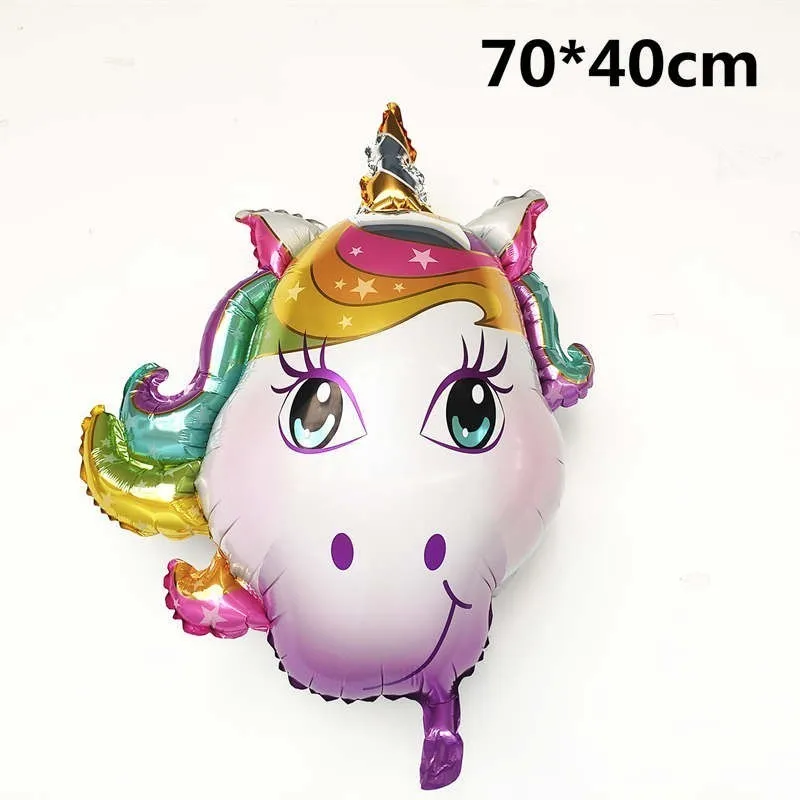 1 шт. большие 4D фольгированные воздушные шары-единороги Декор My Little Pony вечерние Babyshower аксессуары для украшения дома воздушный шар «С Днем Рождения»