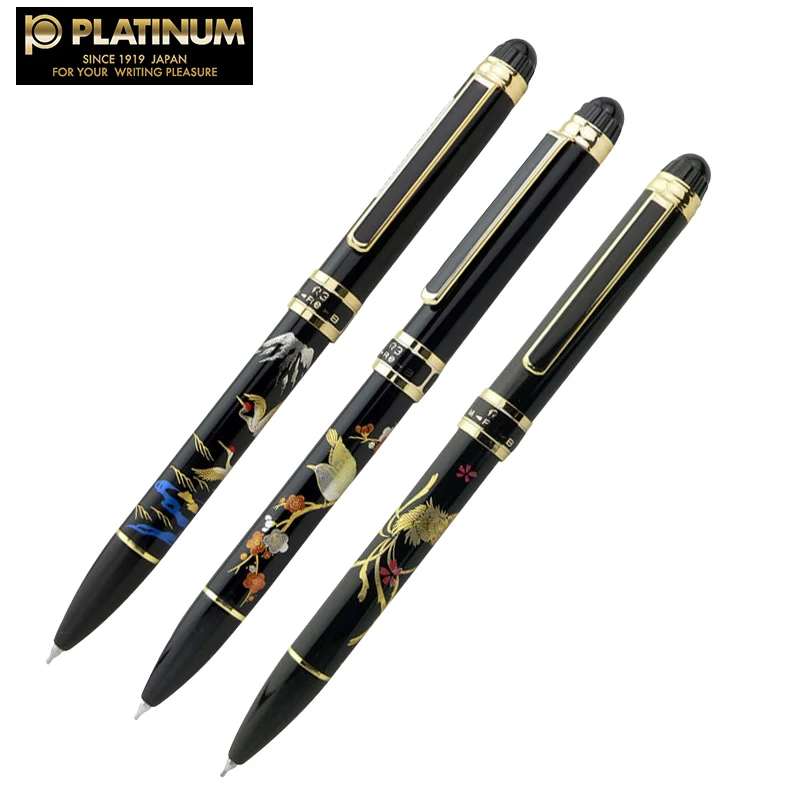 

Platinum Japan Maki-e Double Action multi-function Automatic pencil red and black ballpoint pen MWB-5000RM