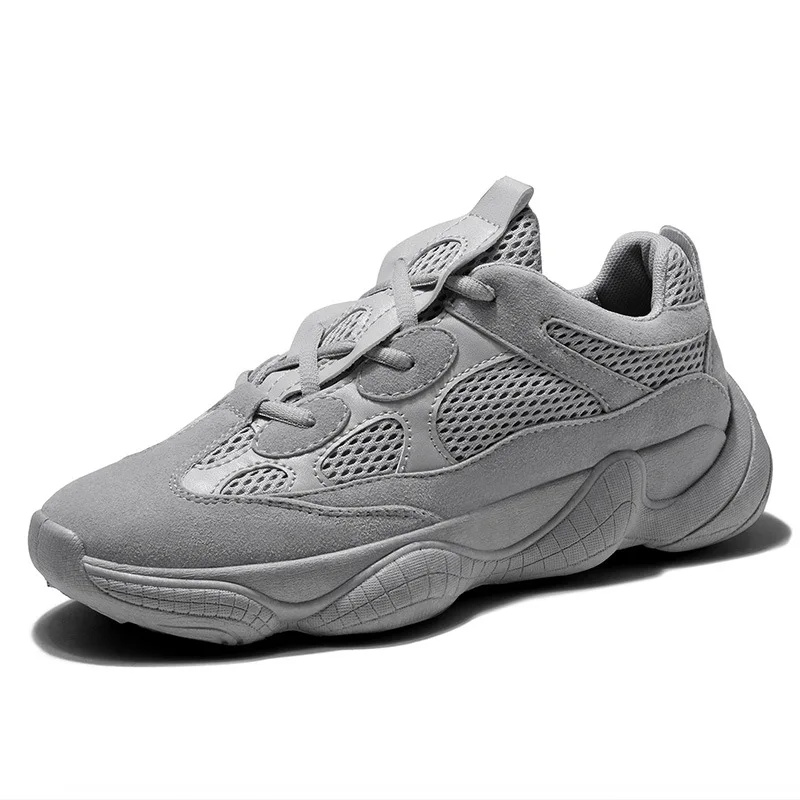 

Novel and comfortable lightweight hot mesh men's sports shoes couple models wear-resistant anti-skid front lace-up casual shoes