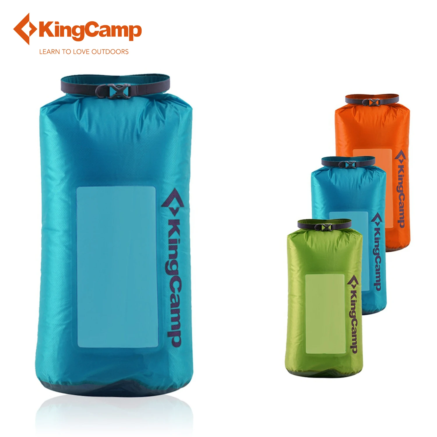 KingCamp 6L/10L/15L сухой мешок водонепроницаемый ультра-светильник дорожный визуальный мешок 30D Cordura Ткань портативный