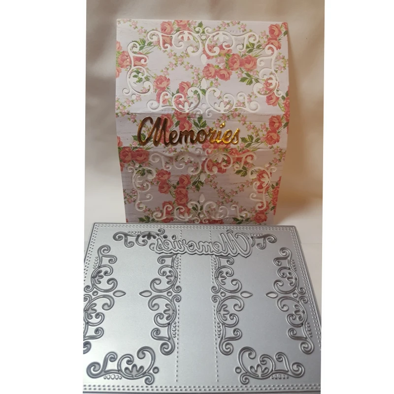 

Wrap Line Frame Background Metal Cutting Dies Stencil Scrapbook Album Embossing For Gift Card Making Handcrafts Decor