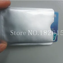 1000 шт Противоугонный держатель для кредитных карт Алюминиевый RFID блокирующий рукав защищает ваши деньги и ID, OEM Добро пожаловать