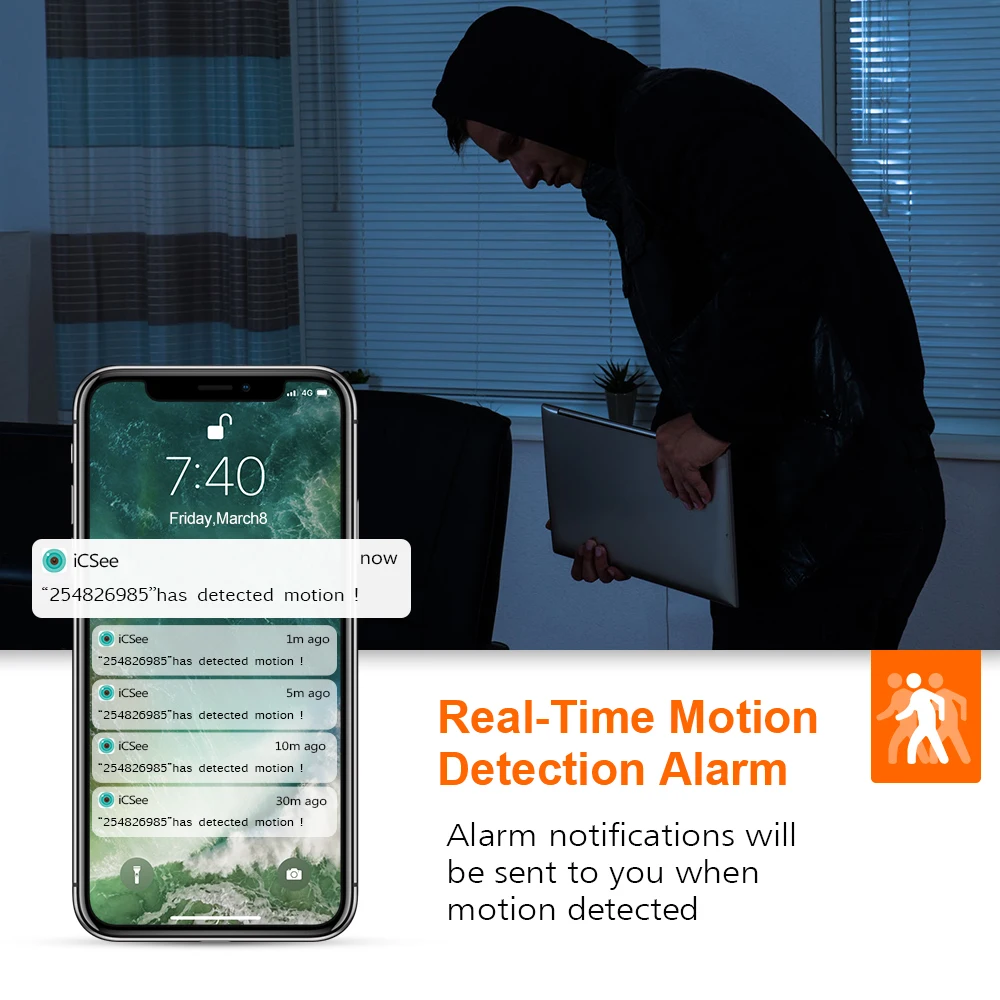  Loosafe 2MP Nube Hd Ip di Wifi Della Macchina Fotografica di Visione Notturna di Sicurezza Domestic