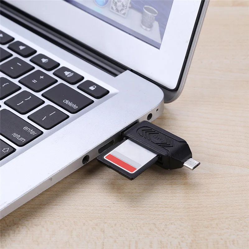 2 в 1 USB OTG кардридер разные цвета Micro TF/SD карта памяти адаптеры удлинитель для