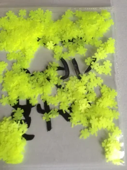 

Neon Yellow Clovers glitters for nail art,nail polish