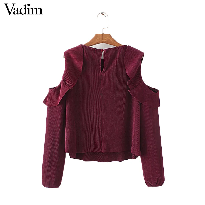 blusas color vino tinto