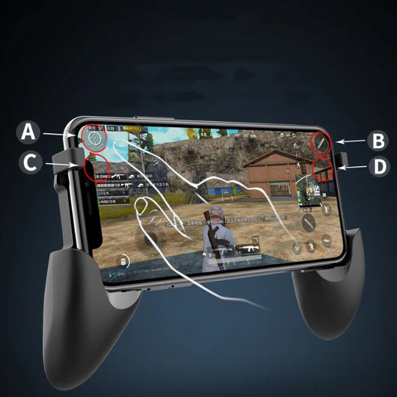  For PUBG Mobile S7 Rechargable Wireless Gamepad Joystick Game Holder Bluetooth Controller For iOS 2