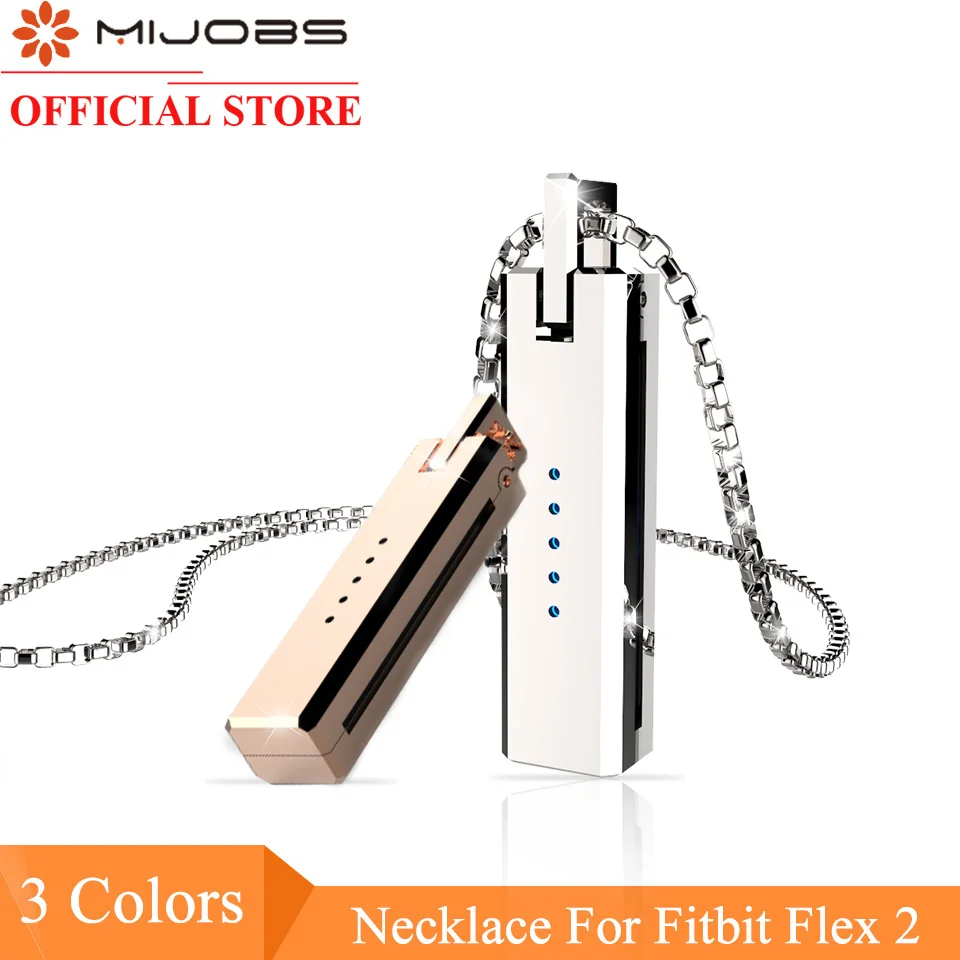 

Original MIJOBS Moonlight Treasure Box Pendant for Fitbit Flex 2 Metal Pendant Stainless steel Necklace