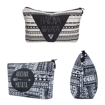 

Hot Sale Fashion Brand Cosmetic Bags 2018 New Makeup Case 3D Printing Women Travel cosmetic organizer bag