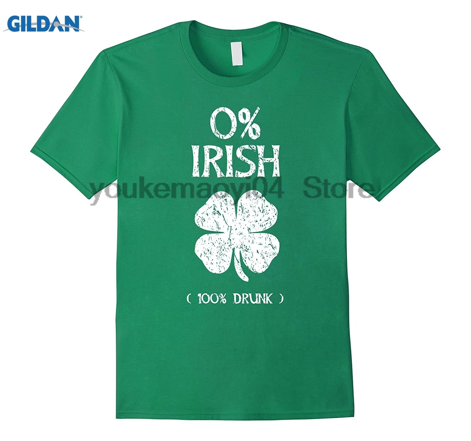 GILDAN 0 Irish 100 Винтажная футболка на День Святого Патрика Высококачественная