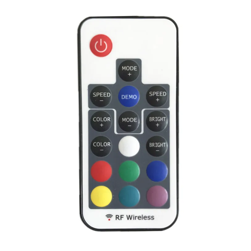 Светодиодный RGB контроллер DC12 24V 17key RF беспроводной пульт дистанционного
