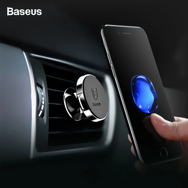 

Baseus Magnetic Car Holder For iPhone XS Max X 8 Samsung S9 S8 Air Vent Mount Phone Holder Soporte Movil Car Phone Holder Stand