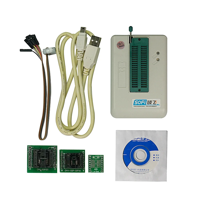 Высокая скорость SP8-A Универсальный USB программатор BIOS FLASH/EEPROM/SPI support4000 + чип